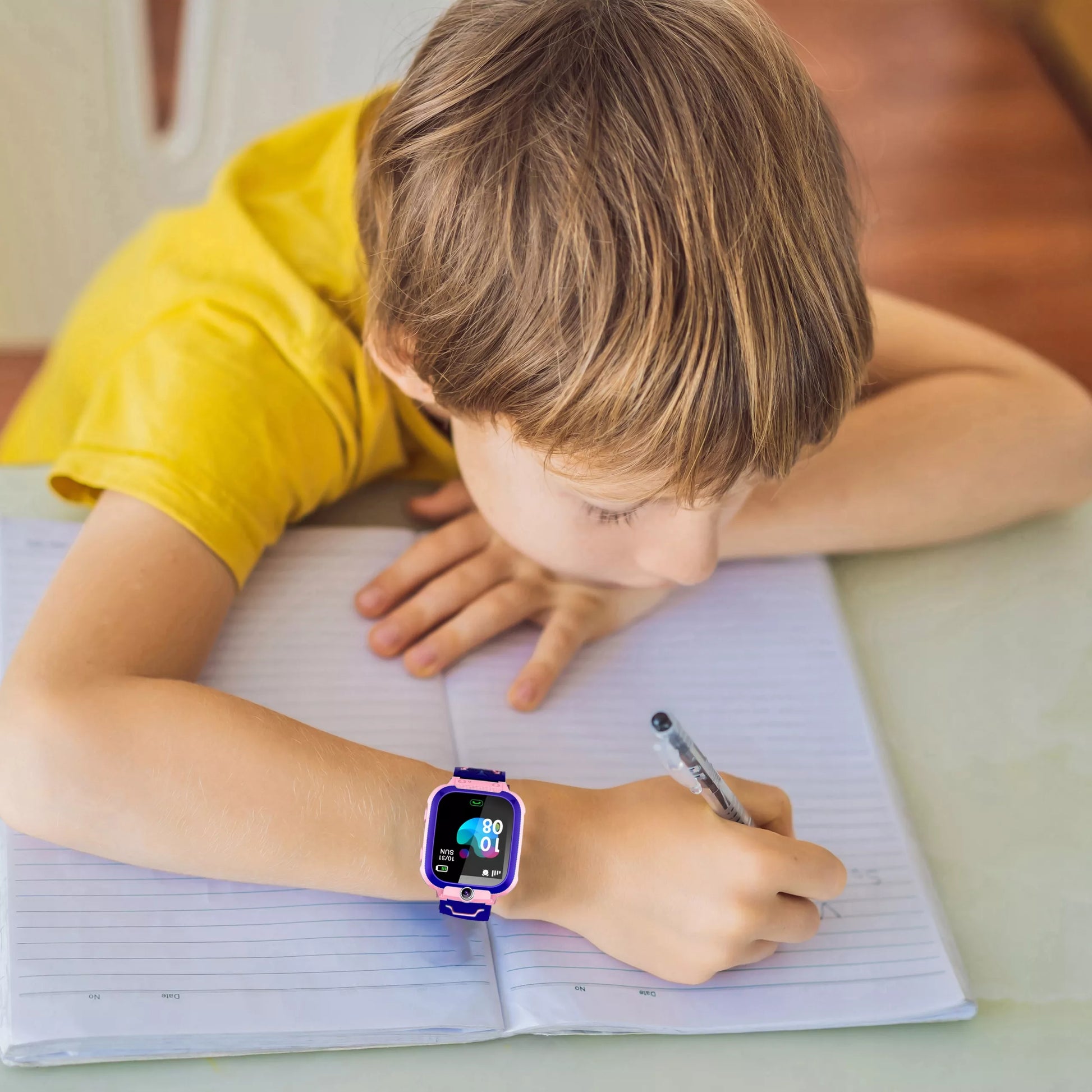 SMARTWATCH vaikams laikrodis GPS seklys SOS vaikiškas rožinis SMART