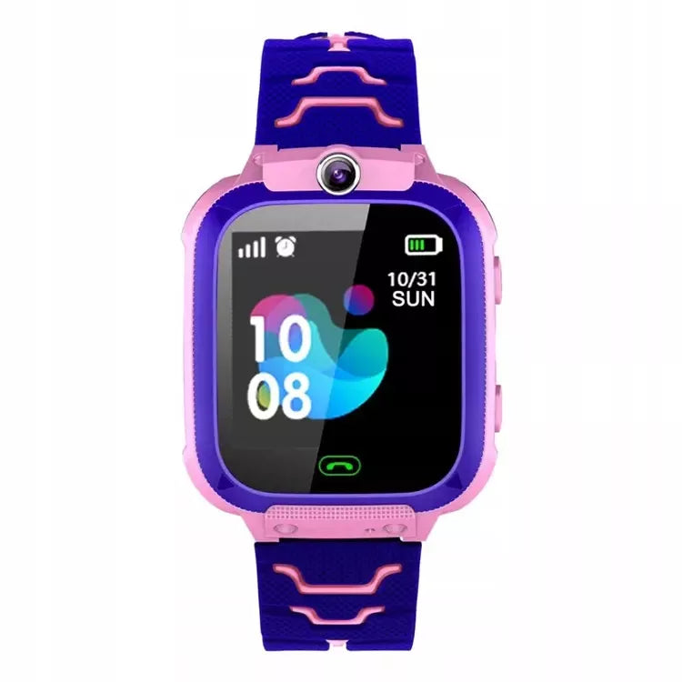 SMARTWATCH vaikams laikrodis GPS seklys SOS vaikiškas rožinis SMART