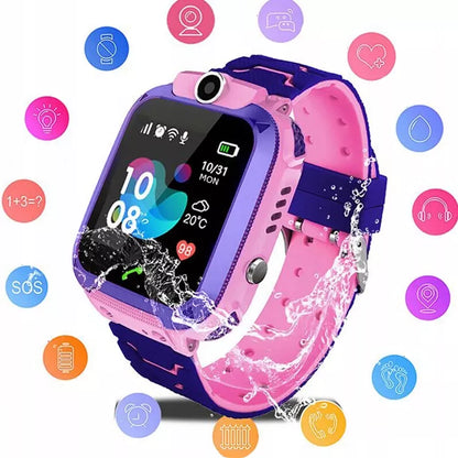 SMARTWATCH vaikams laikrodis GPS seklys SOS vaikiškas rožinis SMART