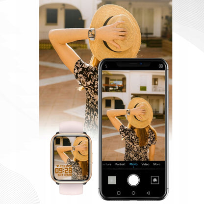 SMARTWATCH Moteriškas laikrodis SKAMBUČIŲ PRIĖMIMAS, ATSPARUS VANDENIUI, LIETUVIŠKAS MENIU