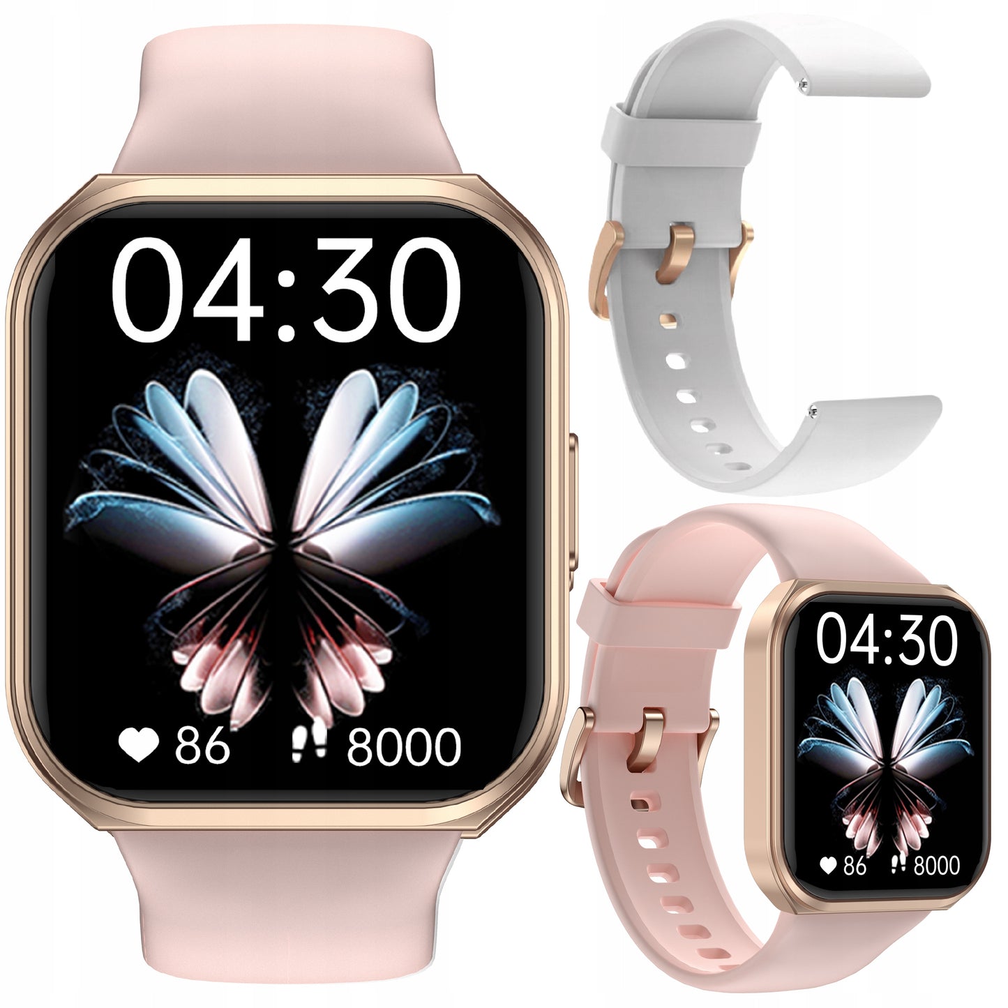 SMARTWATCH Moteriškas laikrodis SKAMBUČIŲ PRIĖMIMAS, ATSPARUS VANDENIUI, LIETUVIŠKAS MENIU