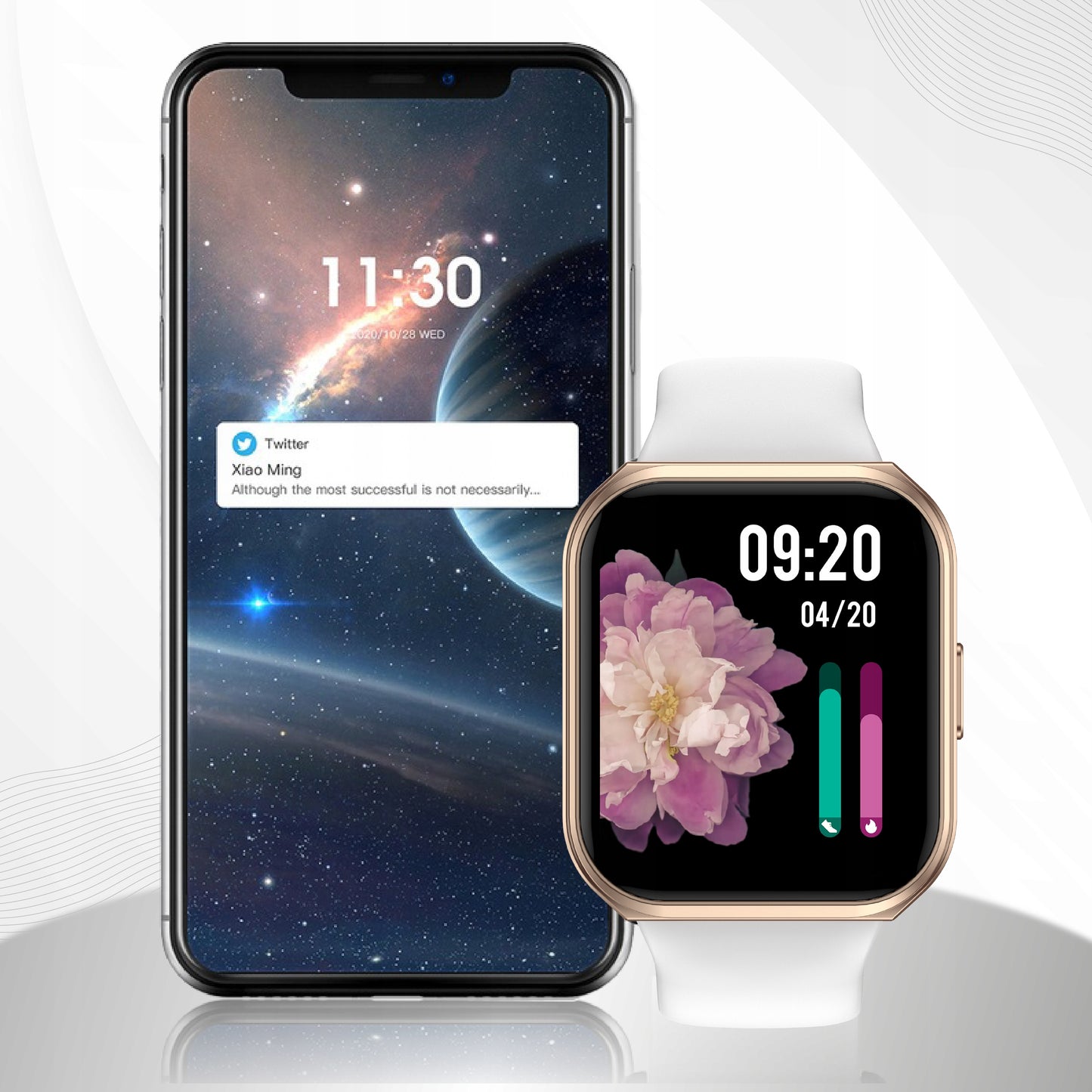 SMARTWATCH Moteriškas laikrodis SKAMBUČIŲ PRIĖMIMAS, ATSPARUS VANDENIUI, LIETUVIŠKAS MENIU