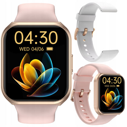 SMARTWATCH Moteriškas laikrodis SKAMBUČIŲ PRIĖMIMAS, ATSPARUS VANDENIUI, LIETUVIŠKAS MENIU