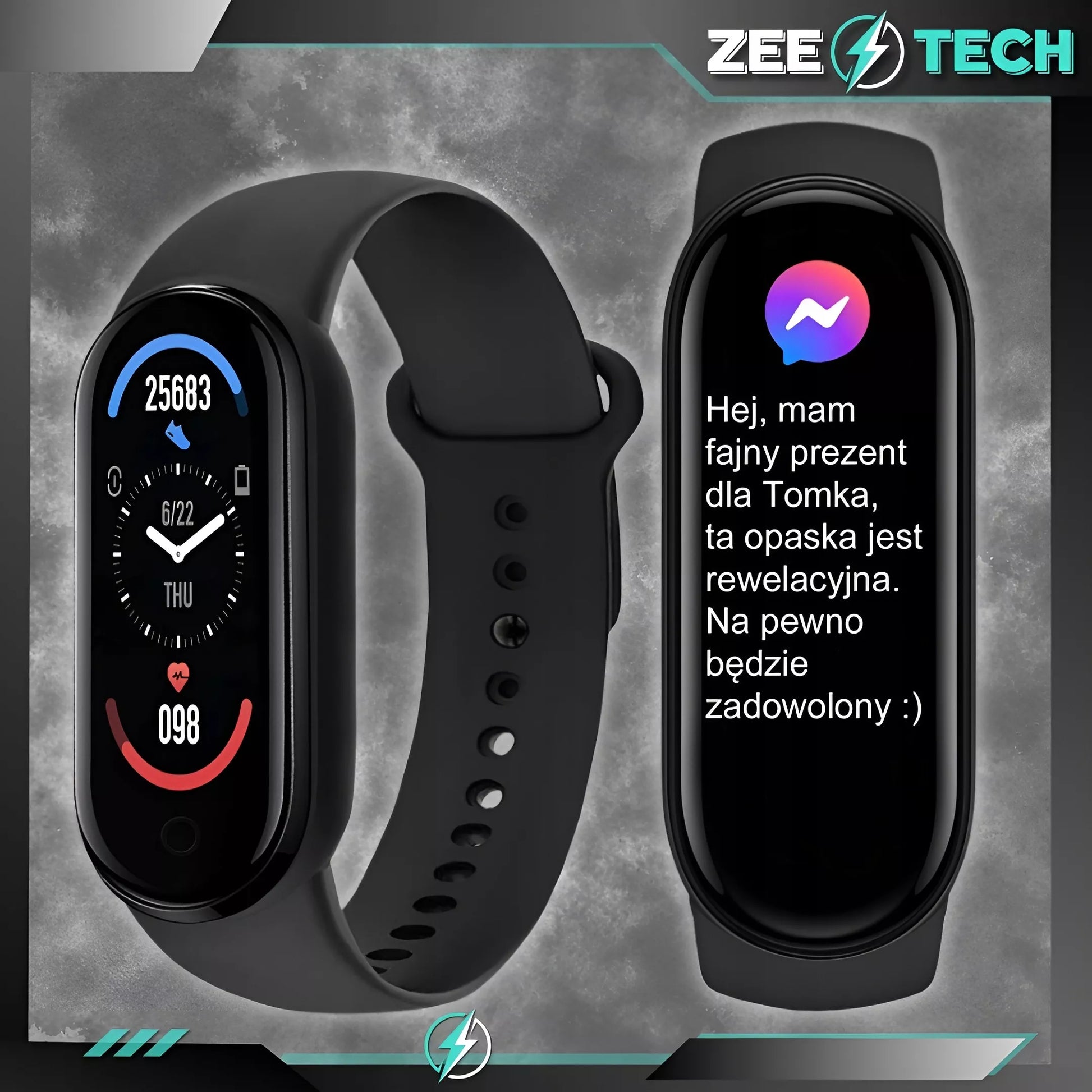 SMARTWATCH M8  LAIKRODIS VYRAMS MOTERIMS SPORTINĖ Apyrankė ŽINGSNIAI PULSAS PRANEŠIMAI