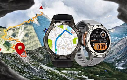 VYRIŠKAS IŠMANUSIS LAIKRODIS ATVİRAS VANDENIUI SKAMBUČIAI MENU PL SPORTAS GPS SMART WATCH DM 5ATM