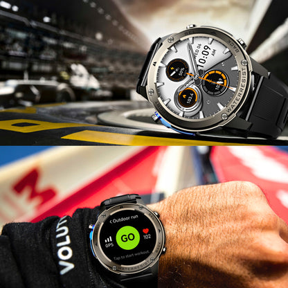 VYRIŠKAS IŠMANUSIS LAIKRODIS ATVİRAS VANDENIUI SKAMBUČIAI MENU PL SPORTAS GPS SMART WATCH DM 5ATM