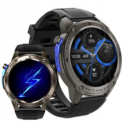 VYRIŠKAS IŠMANUSIS LAIKRODIS ATVİRAS VANDENIUI SKAMBUČIAI MENU PL SPORTAS GPS SMART WATCH DM 5ATM