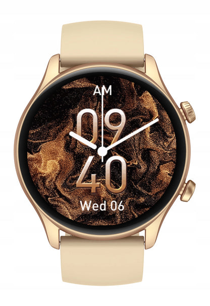 Išmanusis laikrodis Btalk 3 Plus SKAMBUČIAI SPORTAS SMART WATCH MOTERIŠKAS AUKSUOTAS