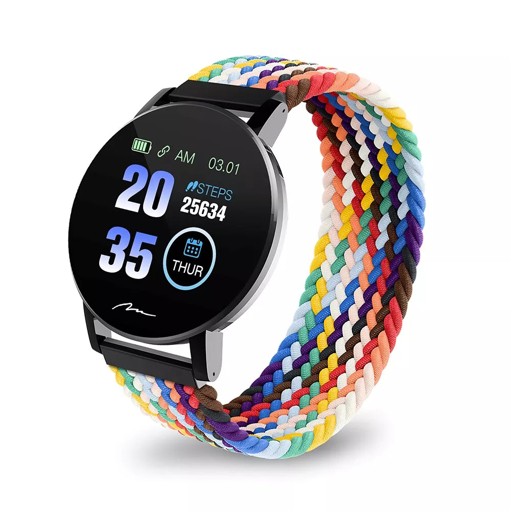 SMARTWATCH LAIKRODIS MOTERIŠKAS VYRIŠKAS ACTIVEBAND SPORTAS SLĖGIS PULSAS ŽINGSNIAI
