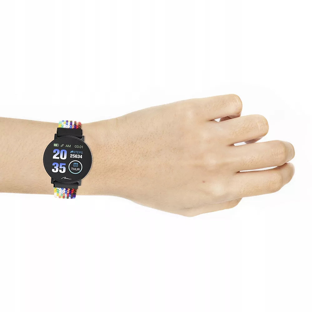 SMARTWATCH LAIKRODIS MOTERIŠKAS VYRIŠKAS ACTIVEBAND SPORTAS SLĖGIS PULSAS ŽINGSNIAI