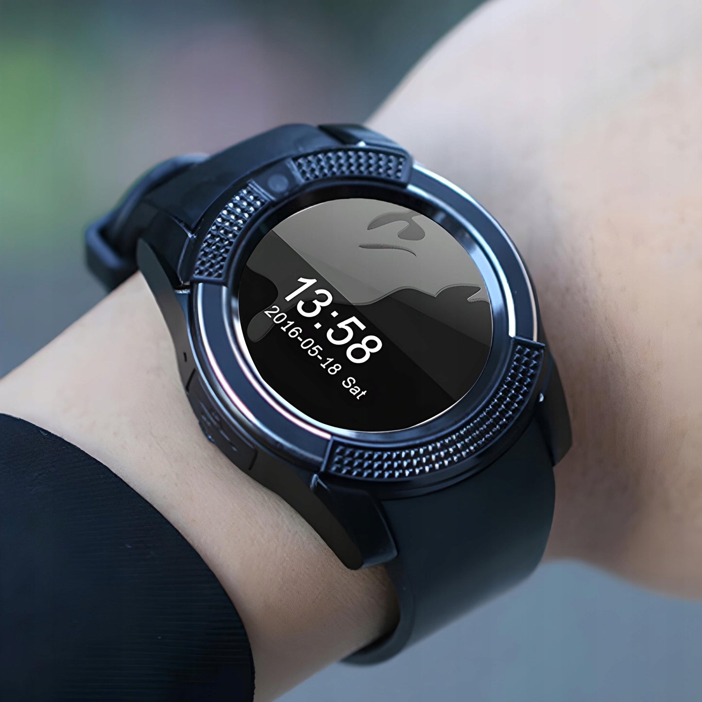 SMARTWATCH IŠMANUSIS LAIKRODIS SU SIM KORTELE, SD, IPS EKRANU, KAMERA, MIKROFONU, SKIRTAS SPORTUI IR SKAMBUČIAMS