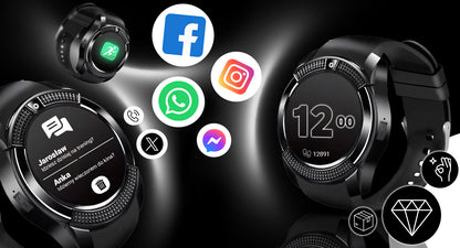 SMARTWATCH IŠMANUSIS LAIKRODIS SU SIM KORTELE, SD, IPS EKRANU, KAMERA, MIKROFONU, SKIRTAS SPORTUI IR SKAMBUČIAMS