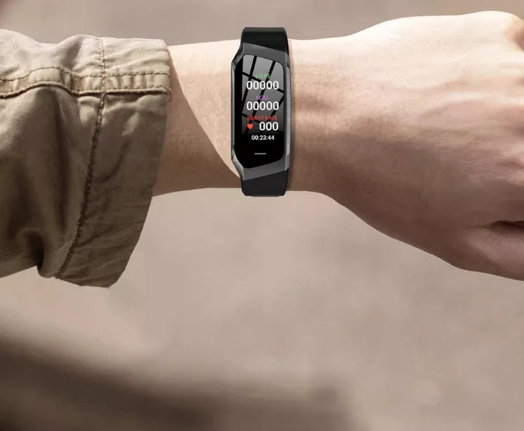 SMARTWATCH SMARTBAND ZEGAREK Z MENU W JĘZYKU POLSKIM SPORTOWY WODOODPORNY LED AMOLED HD TĘTNO