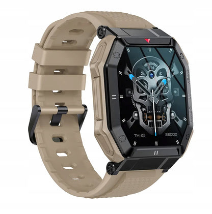 Išmanusis laikrodis juodas vyriškas sportinis vandeniui atsparus skambučiai moteriškas išmanusis