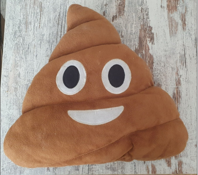 JUOKINGA KAKO "POOP" PAGALVĖLĖ 35 CM – "EMOTICONS"