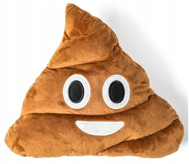 JUOKINGA KAKO "POOP" PAGALVĖLĖ 35 CM – "EMOTICONS"