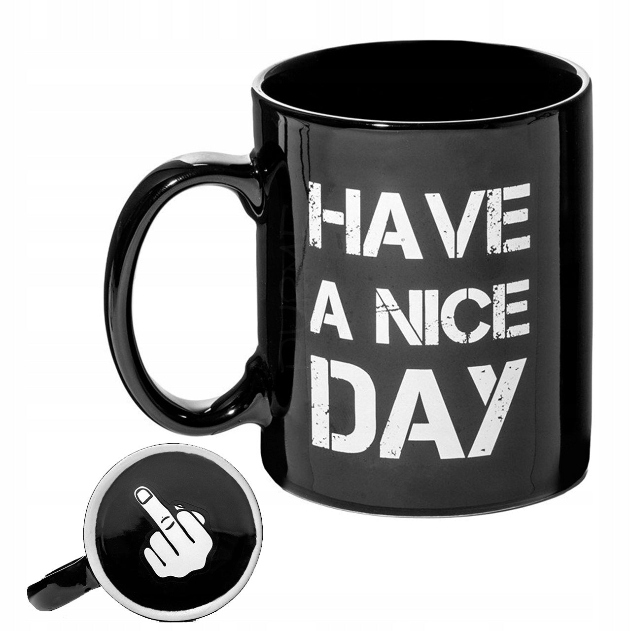 JUOKINGAS PUODELIS SU VIDURINIU PIRŠTU juokingas puodelis dovana vaikinui kolegai