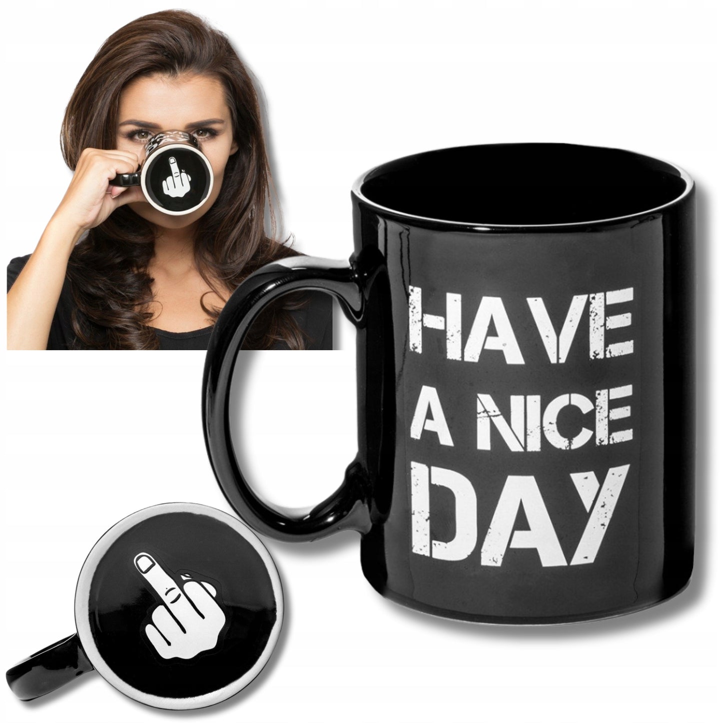 JUOKINGAS PUODELIS SU VIDURINIU PIRŠTU juokingas puodelis dovana vaikinui kolegai