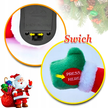 Dainuojantis ir šokantis Kalėdų Senelio žaislas, šokantis Senelis