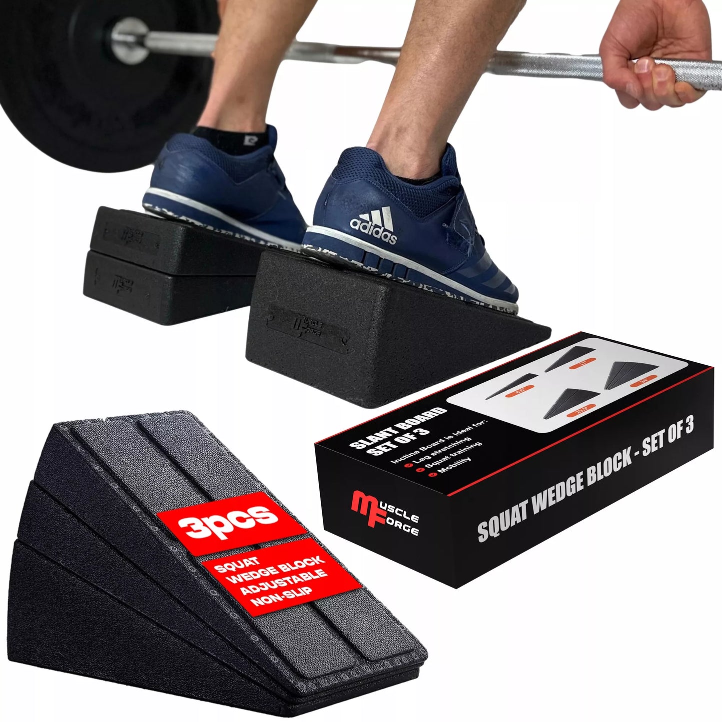 SQUAT WEDGE BLOCK BLOKAS FERMA SLANT BOARD KILAS TIESMASO TEMPTUVAS