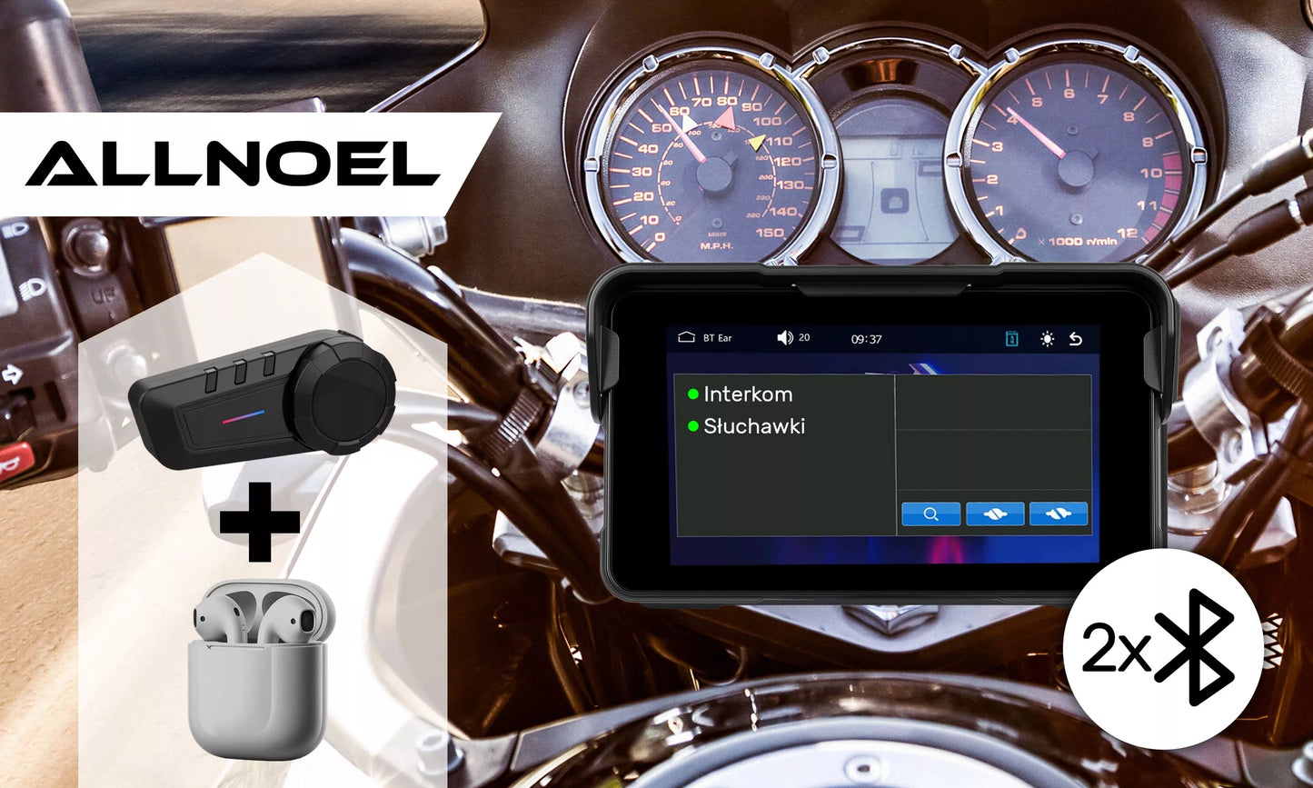 Motociklo multimedijos stotis – planšetė su navigacija, CarPlay ir Android Auto, 5