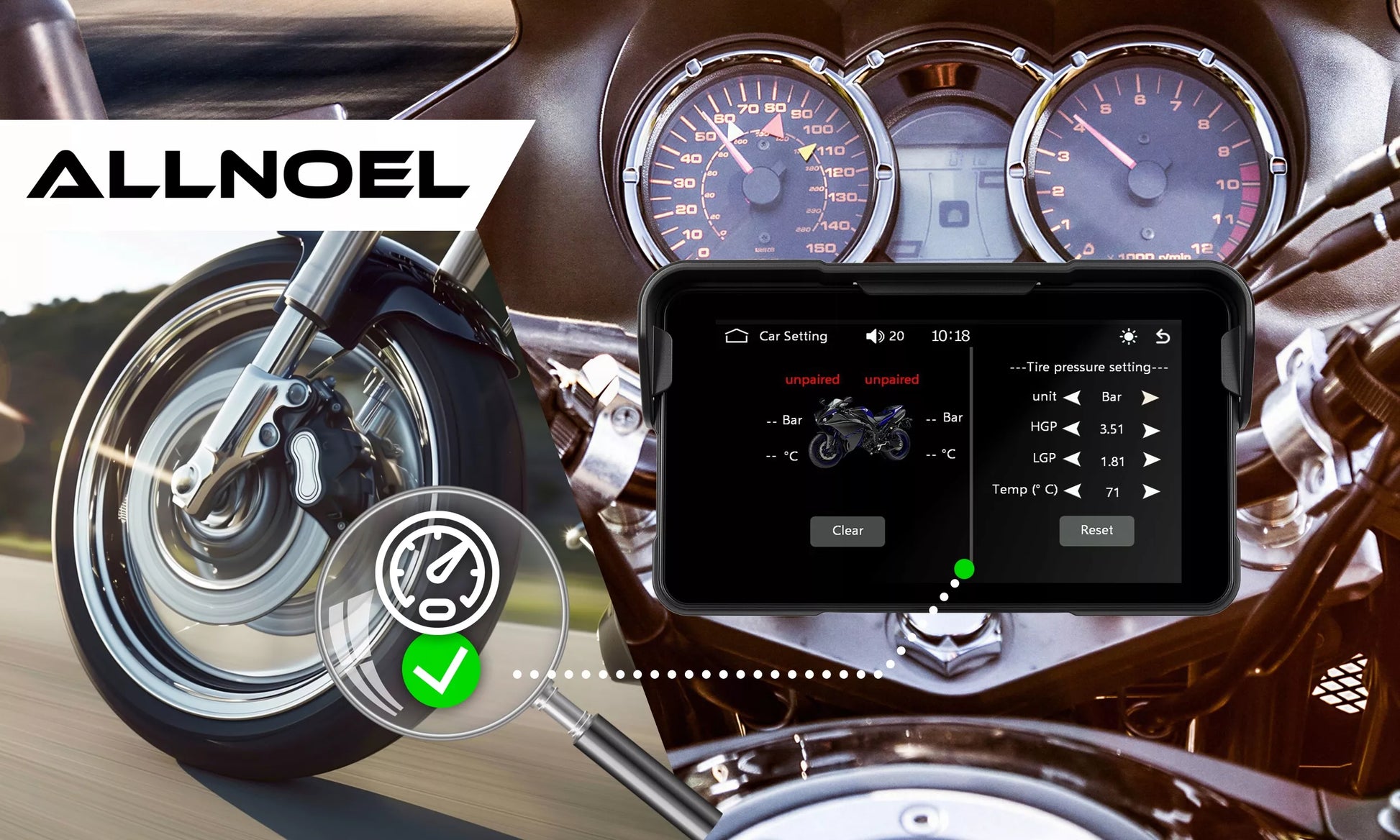 Motociklo multimedijos stotis – planšetė su navigacija, CarPlay ir Android Auto, 5