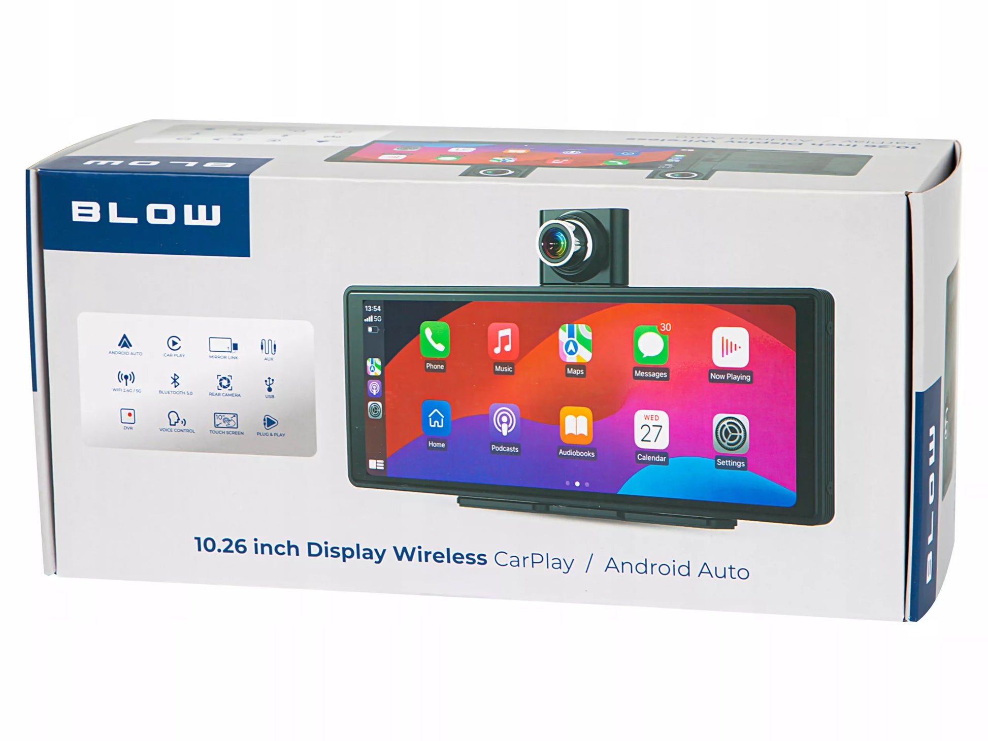 Automobilio multimedijos stotelė – radijas su Android Auto, CarPlay ir kamera
