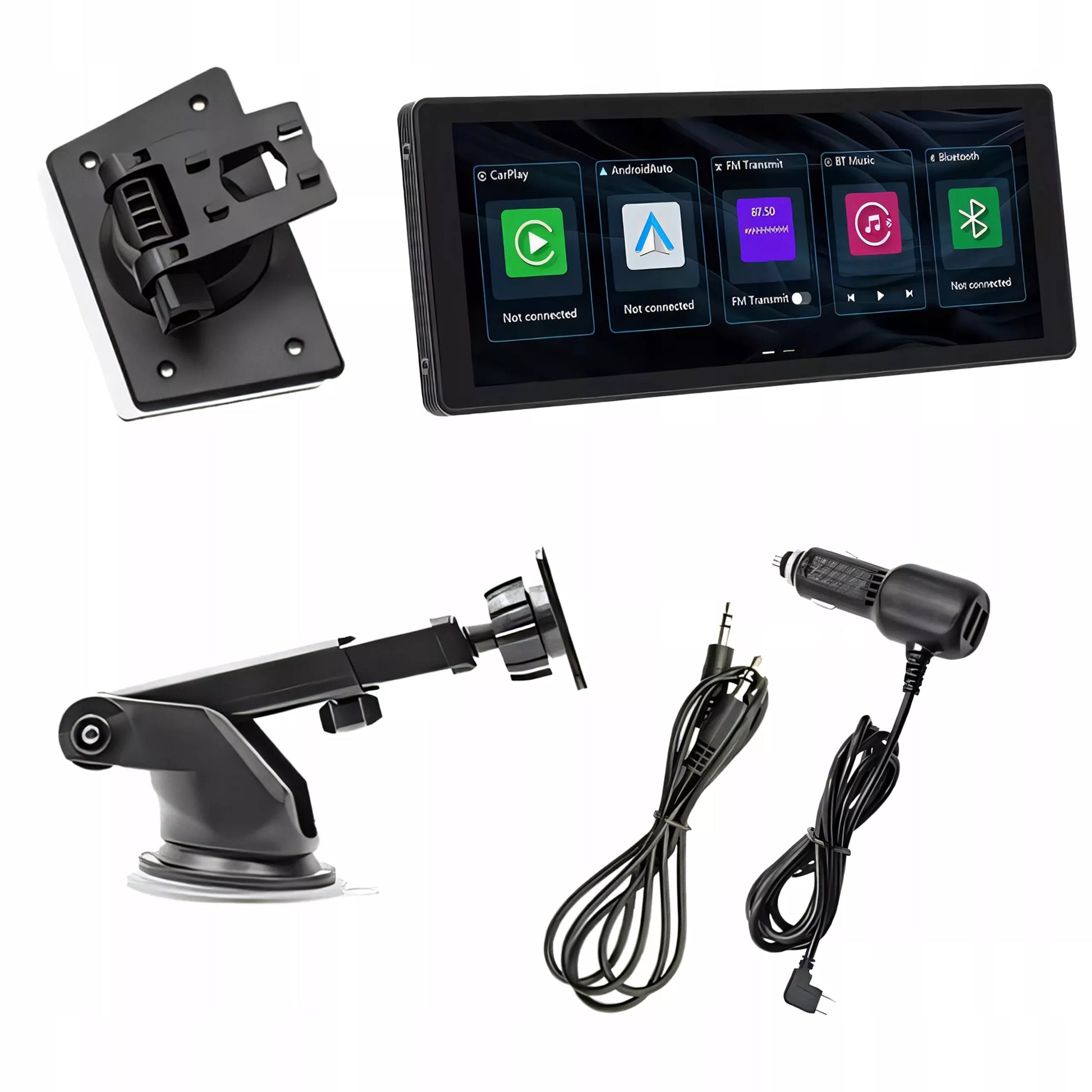 Automobilio multimedijos stotelė – Apple CarPlay, Android Auto, parkavimo kamera