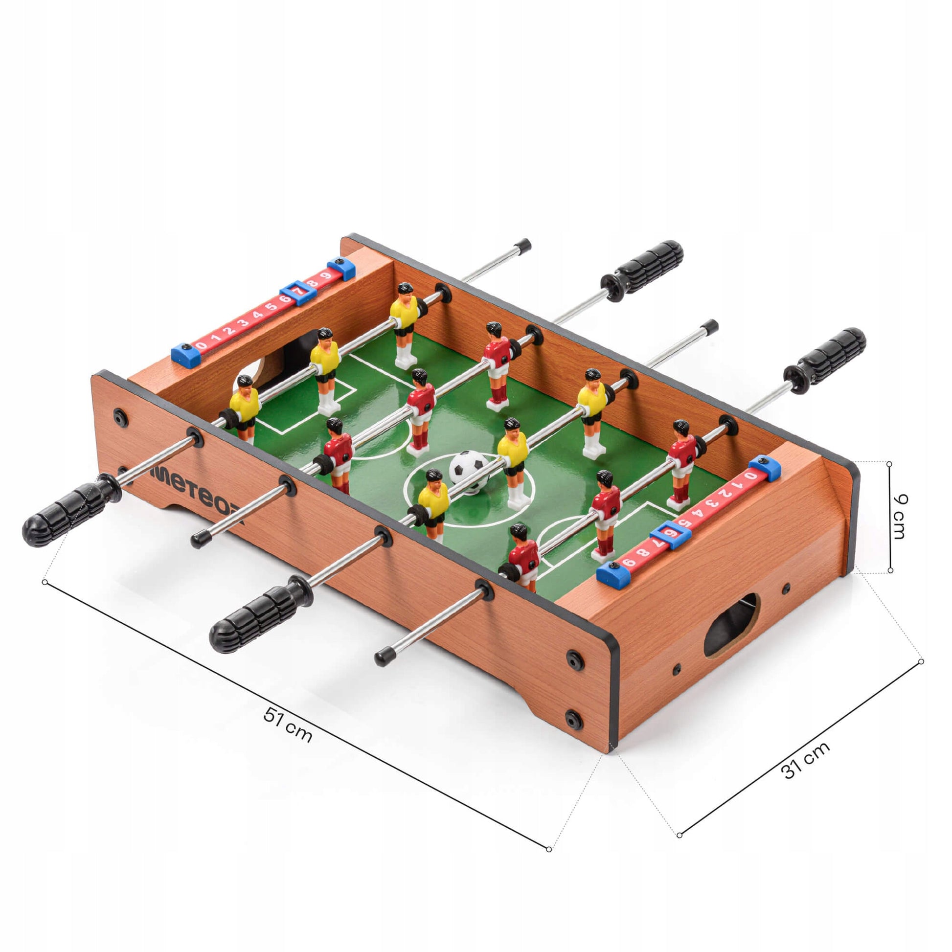 Mini stalo futbolo stalas Meteor Derby 51x31x9 MDF