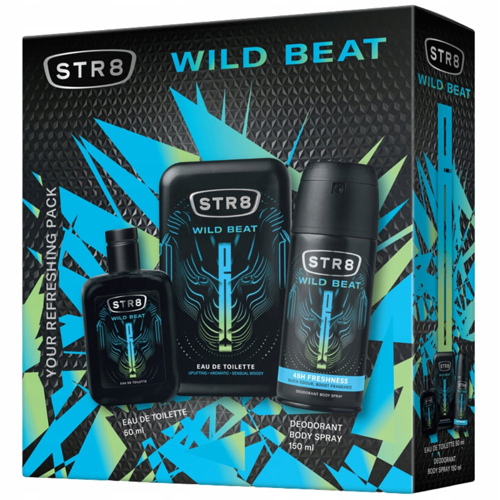 STR8 Wild Beat Dovanų rinkinys vyrams DEO + EDT 50ml