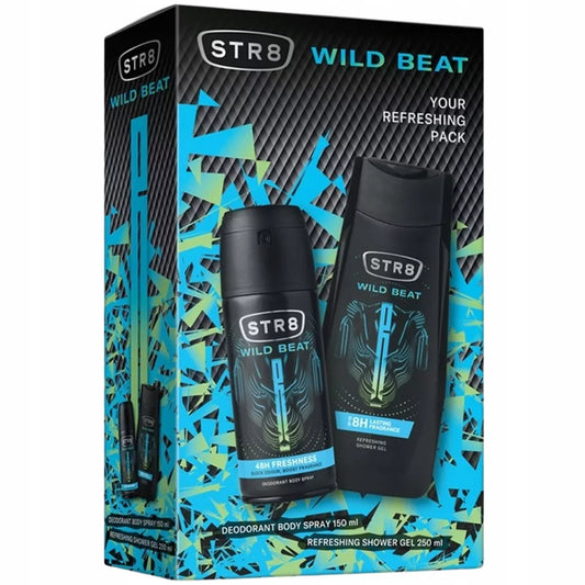 STR8 Wild Beat Dovanų rinkinys su kosmetika vyrams, gelinis dezodorantas