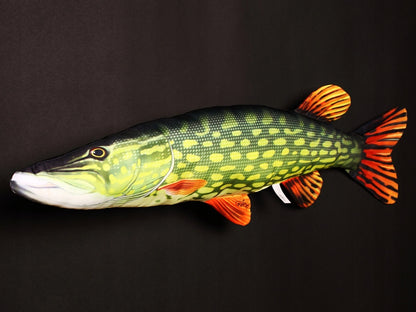 Lydeka 43 cm Pagalvėlė-Žaislas Žuvis, Kaip Gyva, Dovanai Gaby