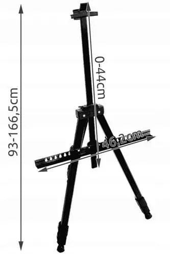 ALIUMININĖ DAILININKO PASTOLĖ VAIKAMS 170 CM, DĖKLAS, DIDELĖ, SULANKSTOMA