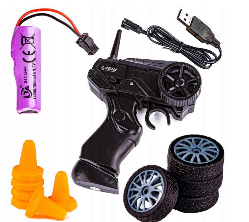 Driftinis 4x4 RC automobilis su pultu, didelis greitis ir tikras driftas