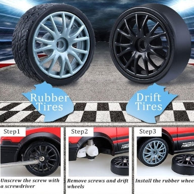 Driftinis 4x4 RC automobilis su pultu, didelis greitis ir tikras driftas