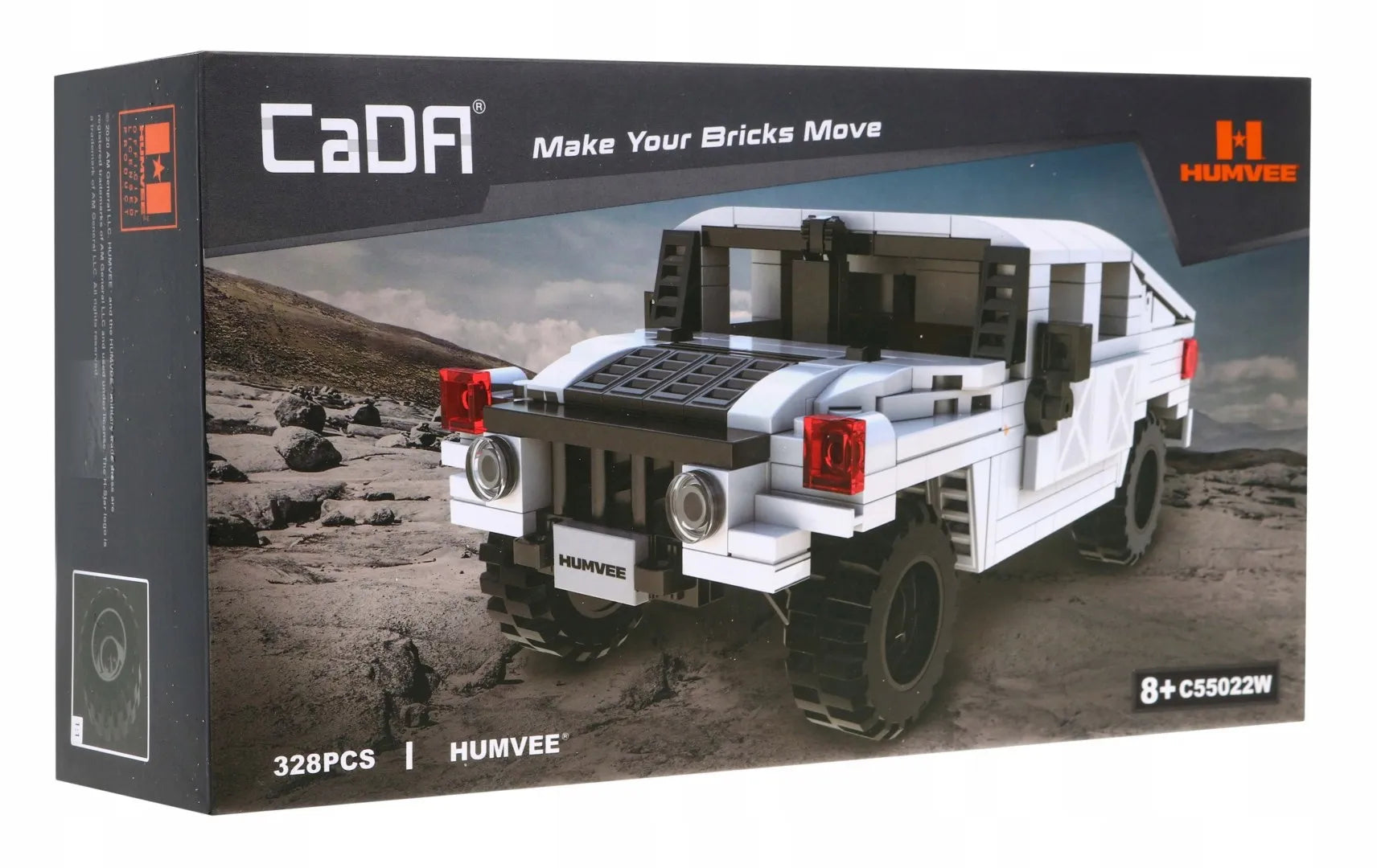 Visureigis Humvee CaDA konstravimo kaladėlės, 328 detalės