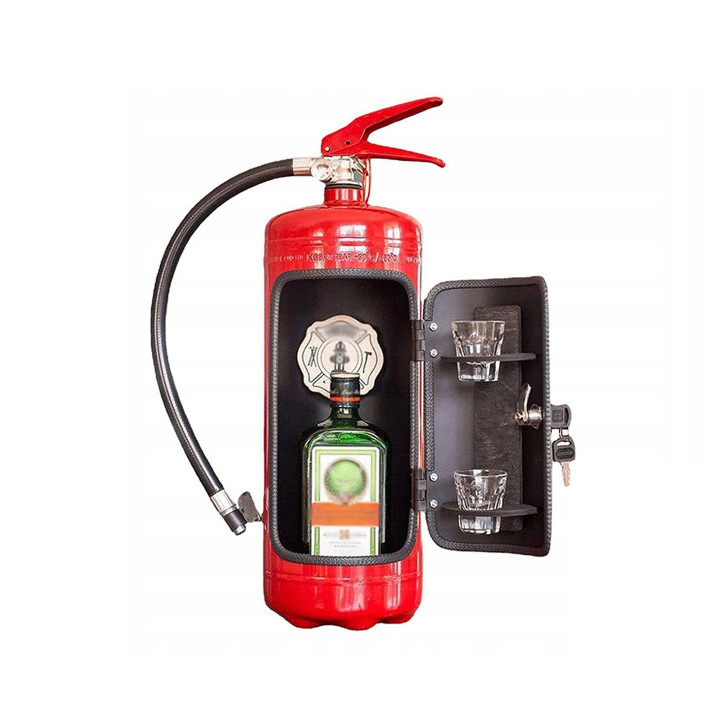 Slaptas alkoholio laikiklis – gesintuvas