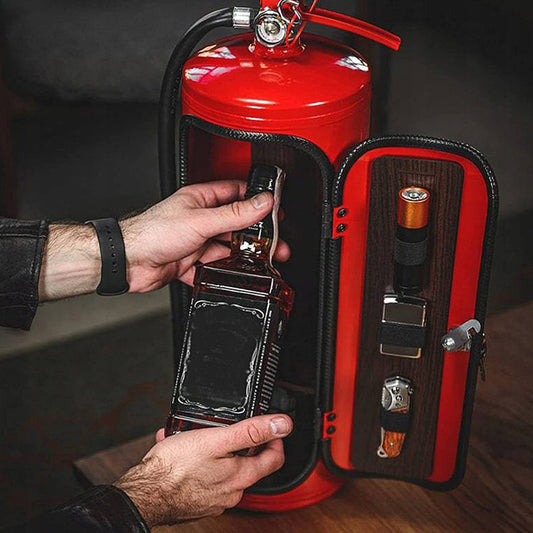 Slaptas alkoholio laikiklis – gesintuvas