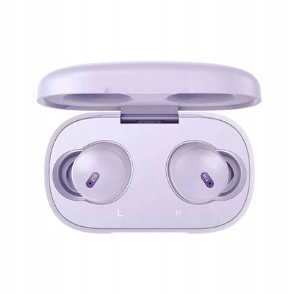 Belaidės ausinės Baseus Bowie E18 TWS ENC IPX4 – violetinės