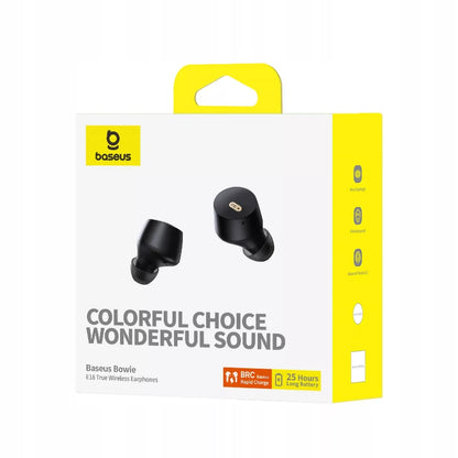 Belaidės įdėjamos į ausis „Bluetooth“ ausinės Baseus Bowie E18 TWS ENC IPX4