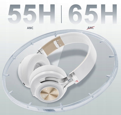Belaidės Antausinės Ausinės FEEGAR AlphaBeat ANC 65H Baltos Bluetooth 5.4
