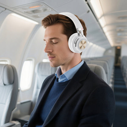 Belaidės Antausinės Ausinės FEEGAR AlphaBeat ANC 65H Baltos Bluetooth 5.4