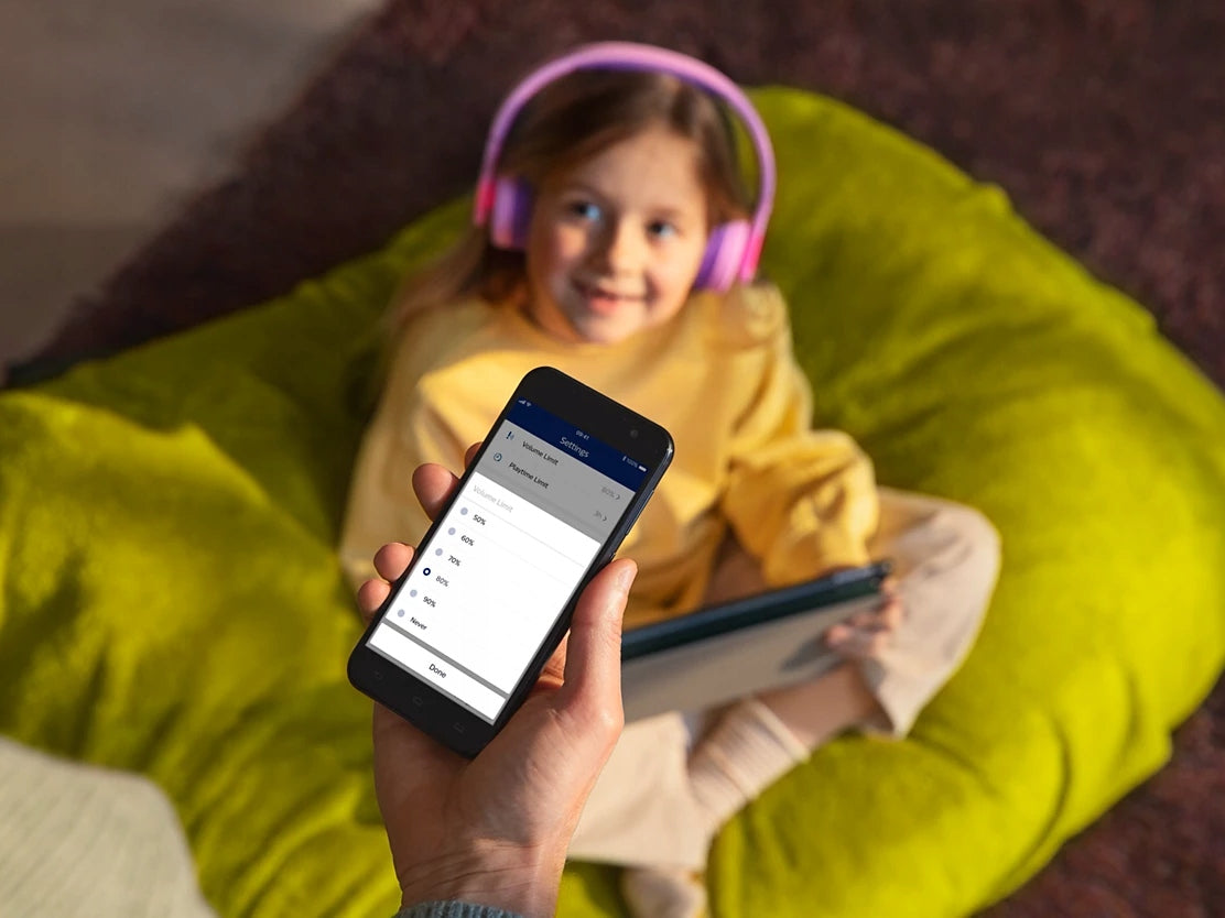 Belaidės ausinės vaikams Philips TAK4206PK - Rožinės su apšvietimu