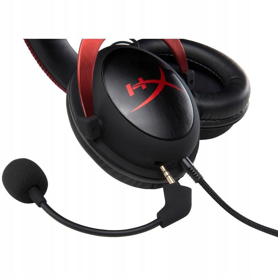 HyperX Cloud II žaidimų ausinės su jungtimi Jack + USB ir virtualiu erdvinio garso 7.1 režimu