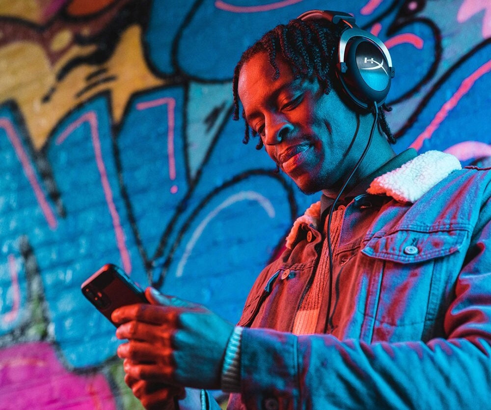 HyperX Cloud II žaidimų ausinės su jungtimi Jack + USB ir virtualiu erdvinio garso 7.1 režimu