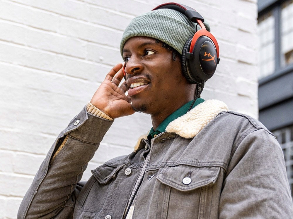 HyperX Cloud II žaidimų ausinės su jungtimi Jack + USB ir virtualiu erdvinio garso 7.1 režimu