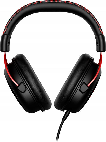 HyperX Cloud II žaidimų ausinės su jungtimi Jack + USB ir virtualiu erdvinio garso 7.1 režimu