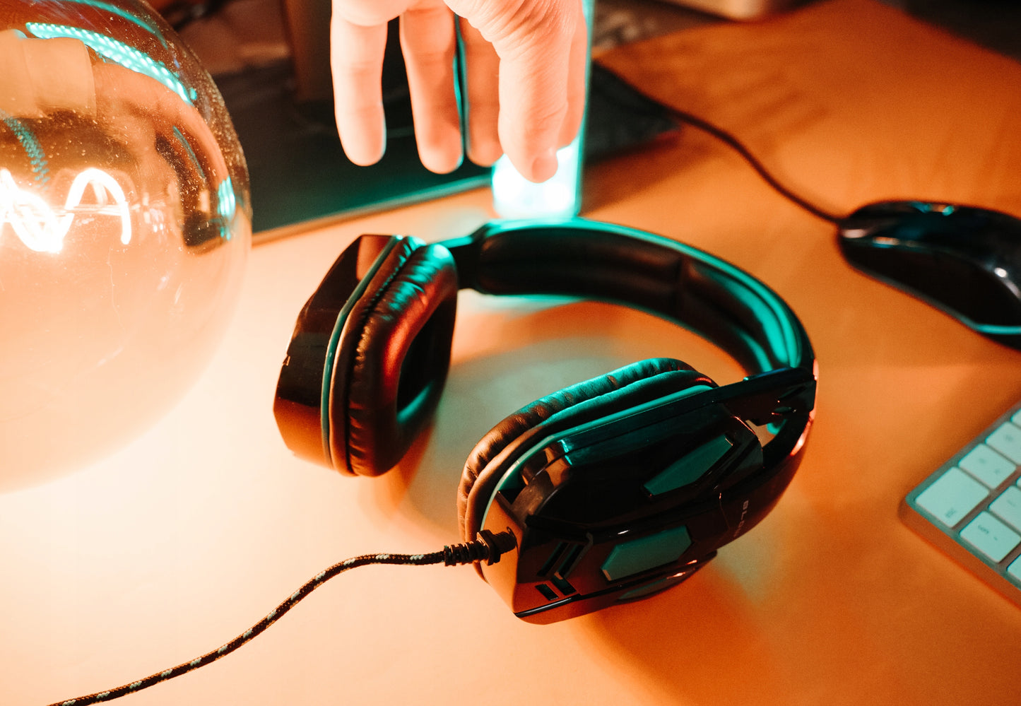 Žaidimų ausinės BLOW su mikrofonu