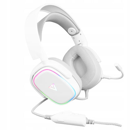 žaidimų ausinės su mikrofonu MODECOM VOLCANO PROMETHEUS USB LED RGB
