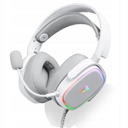 žaidimų ausinės su mikrofonu MODECOM VOLCANO PROMETHEUS USB LED RGB